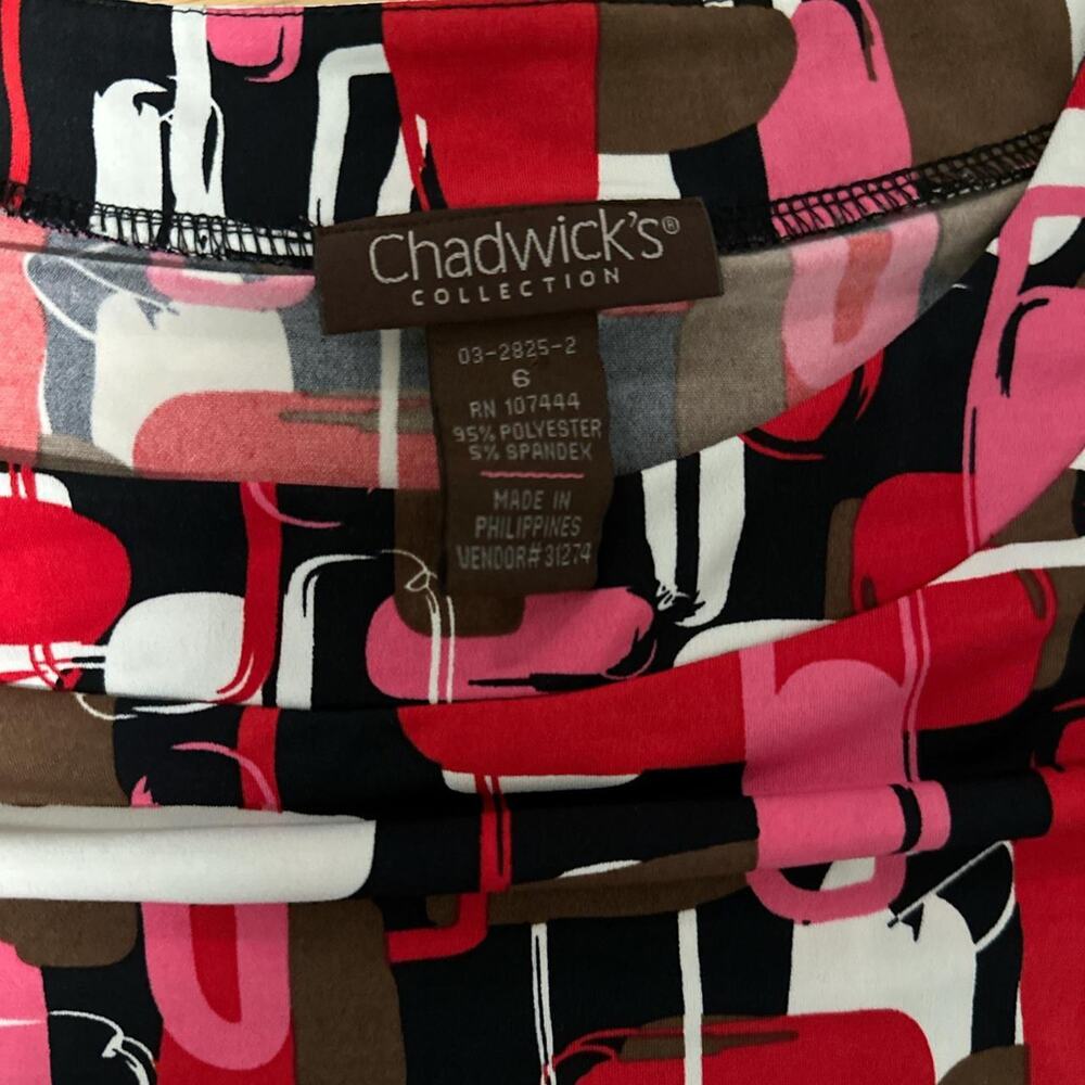 Mod Patterned Shift Dress From Chadwicks Collecti… - image 8